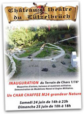 Inauguration du terrain de char 1/16eme