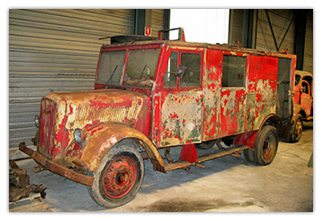 Opel Blitz camion pompiers d'aeroport