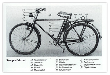 Vélo Truppenfahrrad Wehrmacht